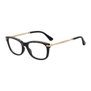 NEW JIMMY CHOO EYEGLASSES BLACK GOLD WOMEN EYEWEAR JIMMY CHOO JC248 0FP3 00